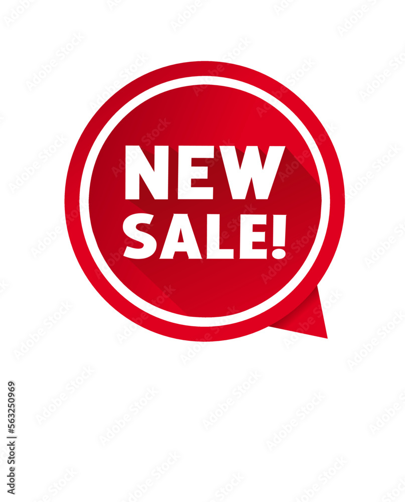 Speech bubble New sale banner template, modern vector icon. Speech bubble New sale banner template, modern vector icon.