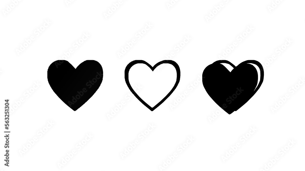 Love Hearth icon vector . Flat icon Love symbol.