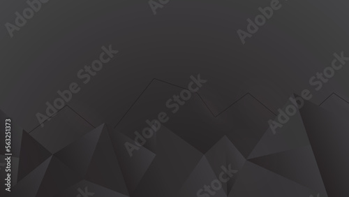 Abstract dark grey background. Classy greywebsite background. Charcoal grey color Abstract color Low-Polygones Generative Art background illustration.