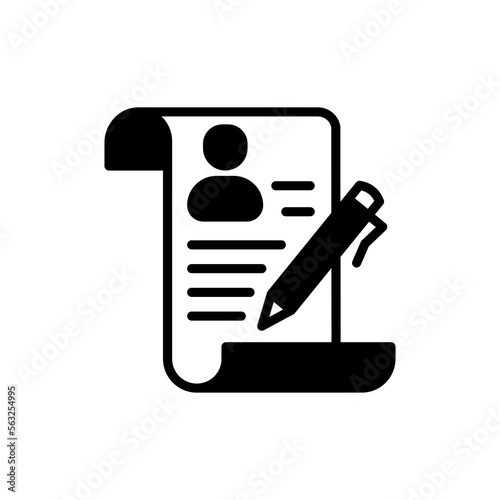 Job Application icon in vector. Logotype