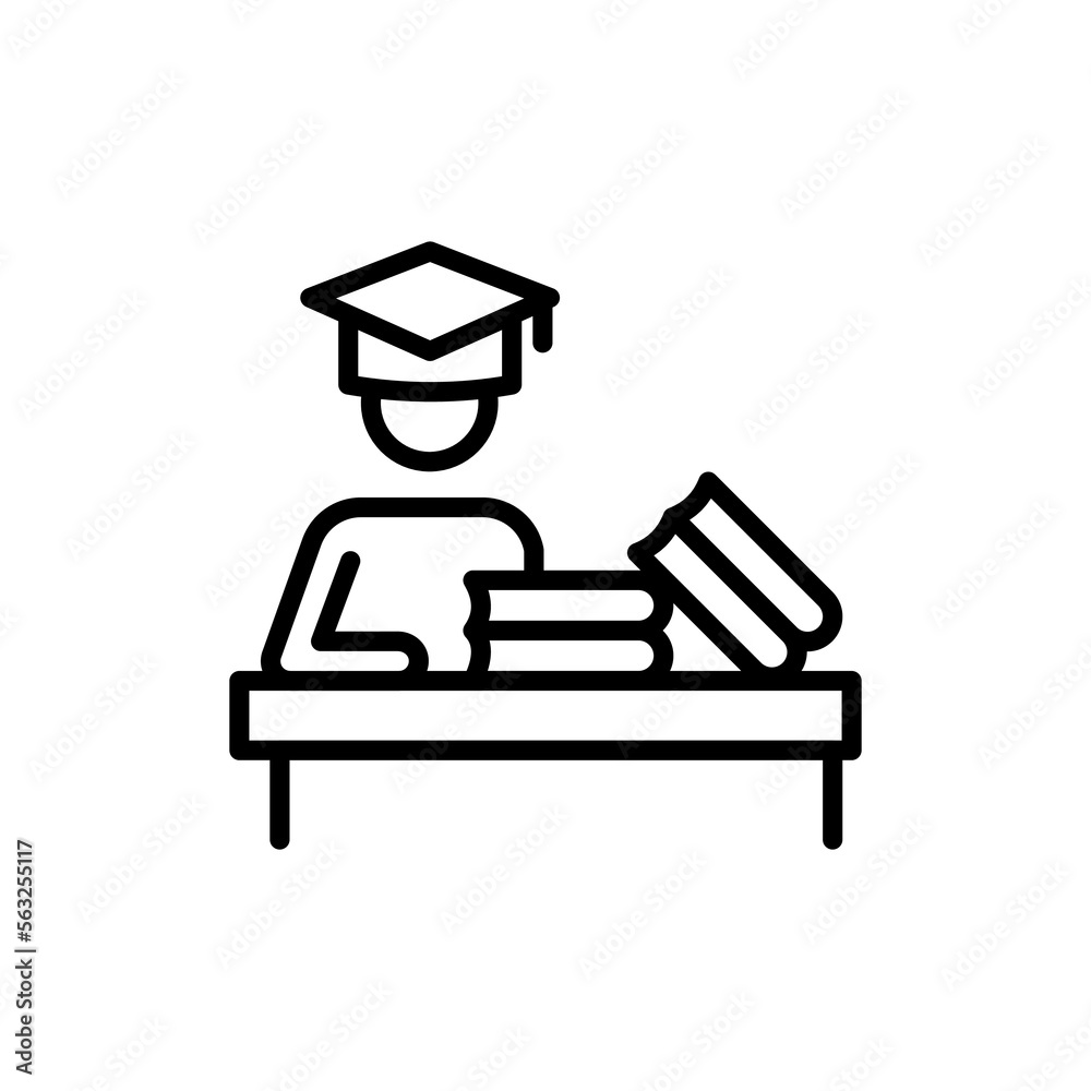 Fototapeta premium Education icon in vector. Logotype