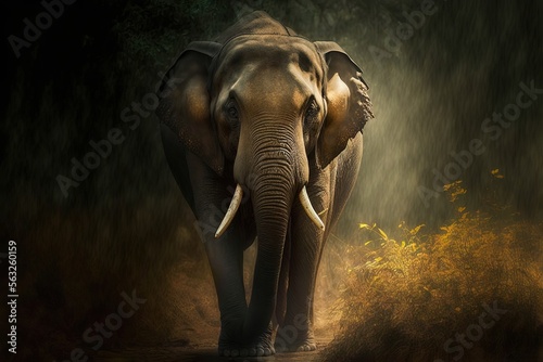 Elephant Stock Photo  Wildlife Photography  Generative Ai