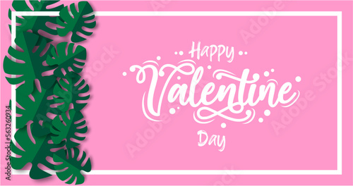 Happy Valentine's day design art background