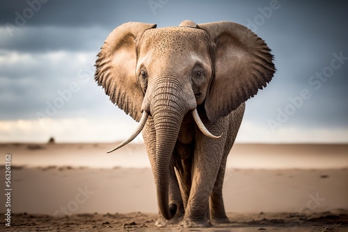 Elephant Stock Photo, Wildlife Photography, Generative Ai © Rarity Asset Club