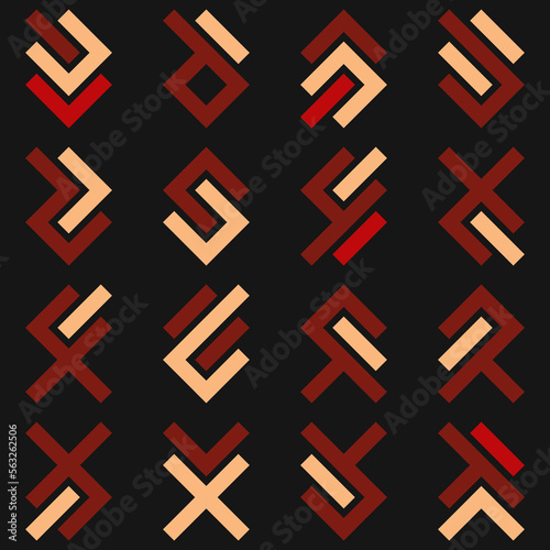 Asemic Glyph writing hieroglyph imitation abstract illustration