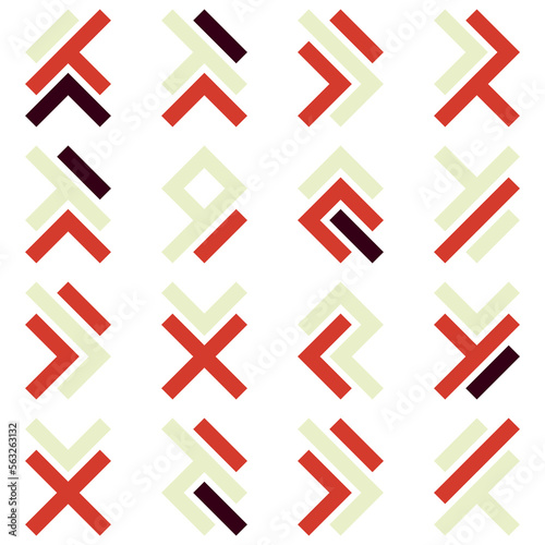 Asemic Glyph writing hieroglyph imitation abstract illustration