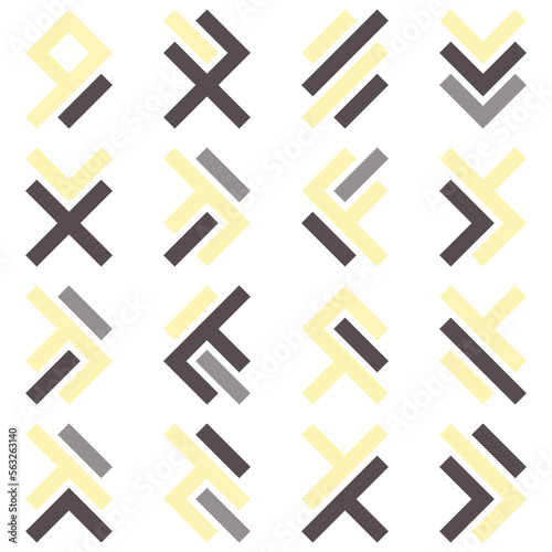 Asemic Glyph writing hieroglyph imitation abstract illustration