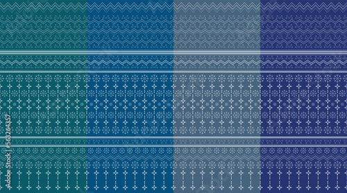 Fabric pattern, geometric shapes come together to form a pattern, which will have a seamless pattern