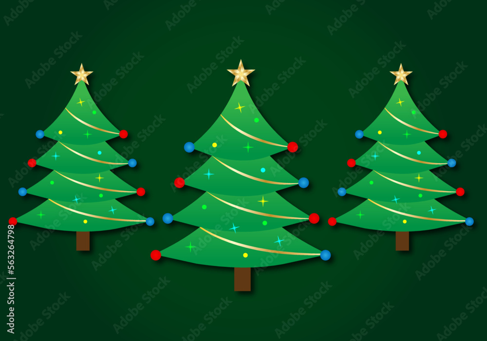 christmas tree vector
