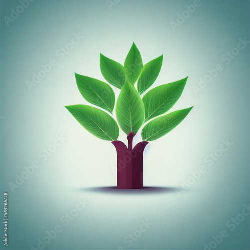 A Green Plant of Success photo