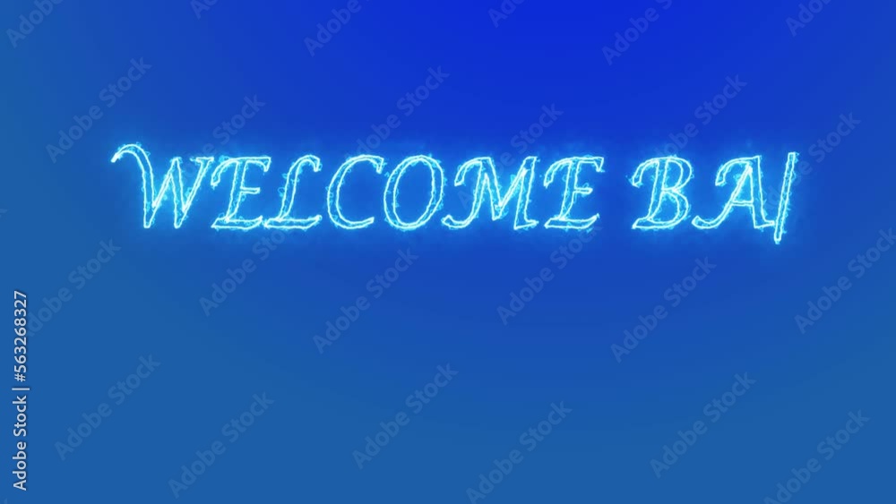 welcome back to school text animation in blue color on 3 backgrounds. suitable for chroma key editing