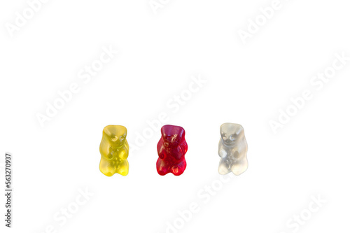 Tasty gummy bears in png transparency © Lena