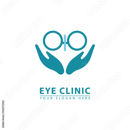 eye clinic logo icon vector.