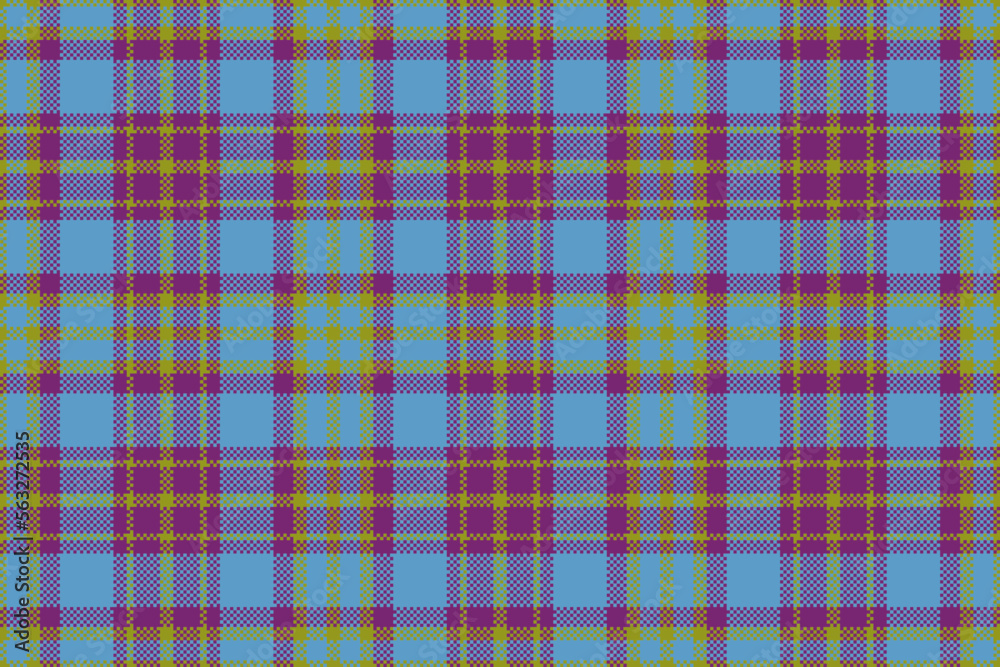 Seamless vector plaid. Check texture tartan. Background textile fabric pattern.