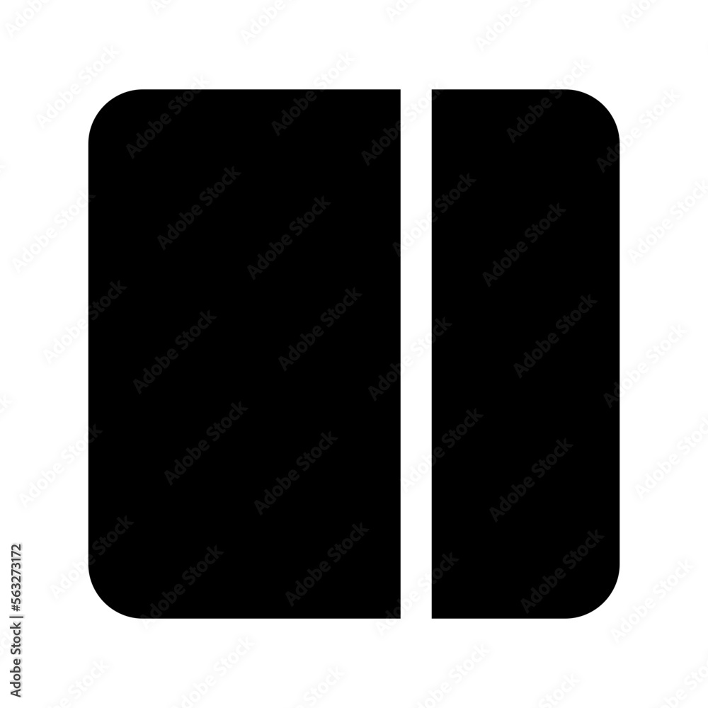 Sidebar Icon Vector Symbol Design Illustration Sidebar Icon Vector Symbol Design Illustration