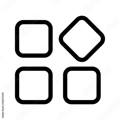 Widget Icon Vector Symbol Design Illustration