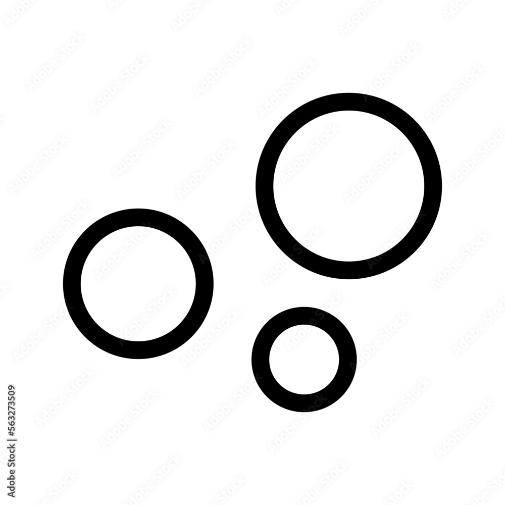 Bubbles Icon Vector Symbol Design Illustration