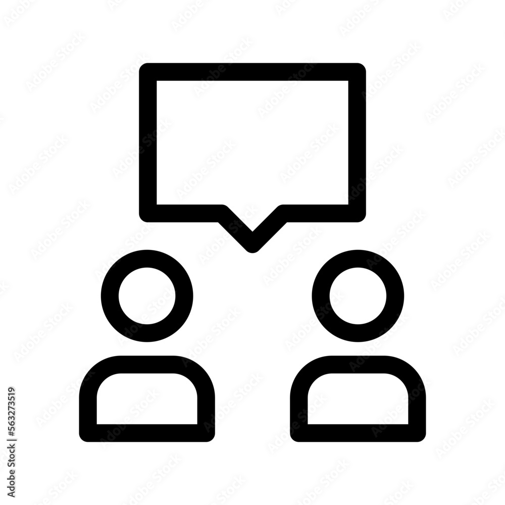 Discussion Icon Vector Symbol Design Illustration