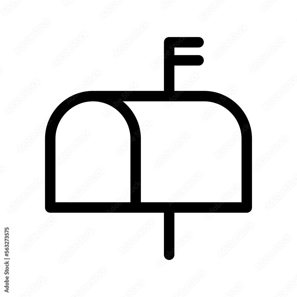 Mailbox Icon Vector Symbol Design Illustration