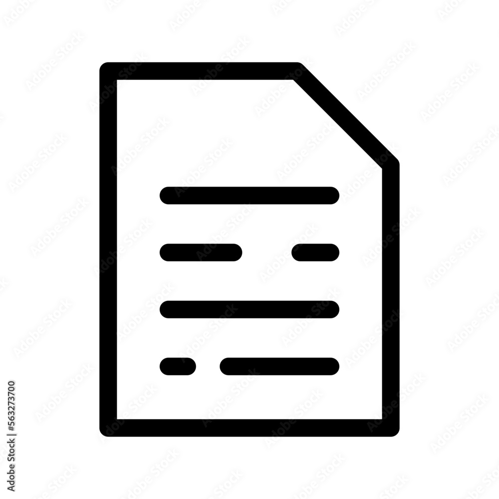 Document Icon Vector Symbol Design Illustration Document Icon Vector Symbol Design Illustration