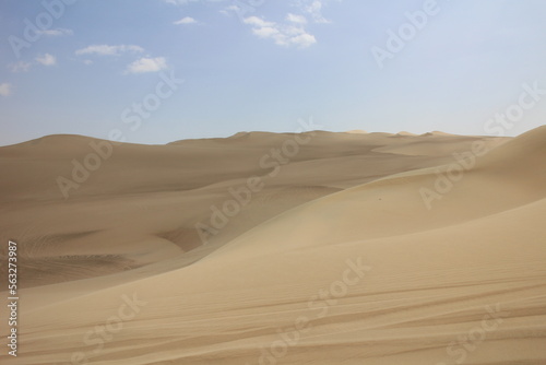 Sand dunes in Huacachina, Peru