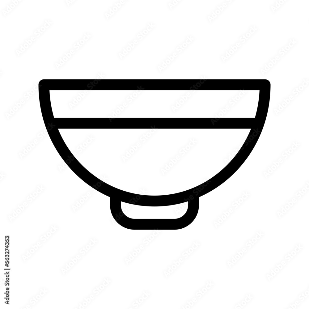 Bowl Icon Vector Symbol Design Illustration Bowl Icon Vector Symbol Design Illustration