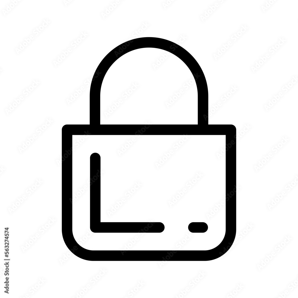 Lock Icon Vector Symbol Design Illustration Lock Icon Vector Symbol Design Illustration