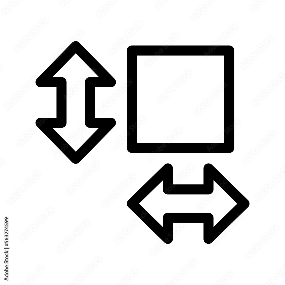Sizes Icon Vector Symbol Design Illustration Sizes Icon Vector Symbol Design Illustration