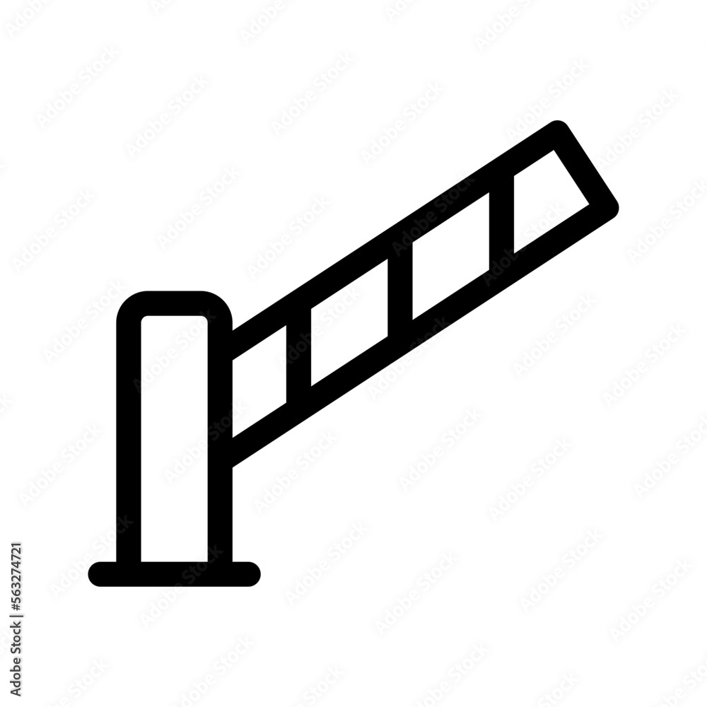 Parking Barrier Icon Vector Symbol Design Illustration Parking Barrier Icon Vector Symbol Design Illustration