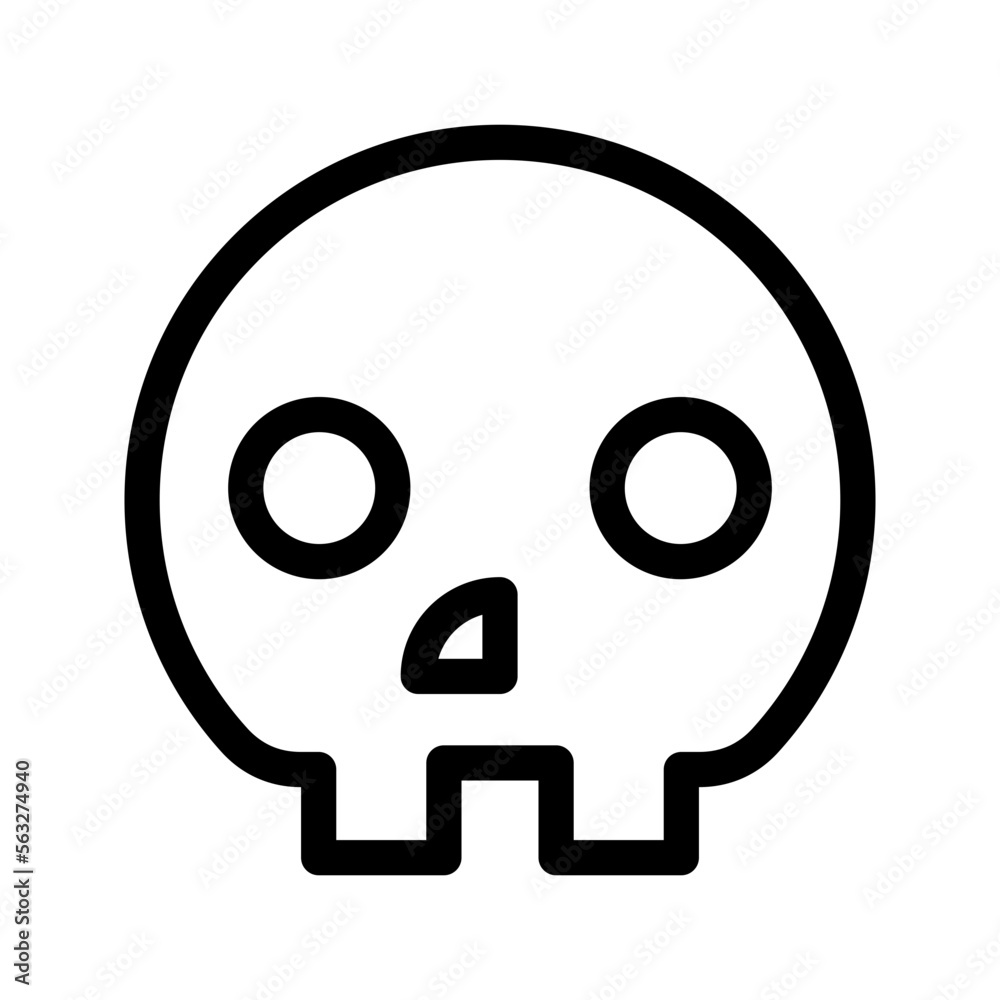 Skull Icon Vector Symbol Design Illustration Skull Icon Vector Symbol Design Illustration