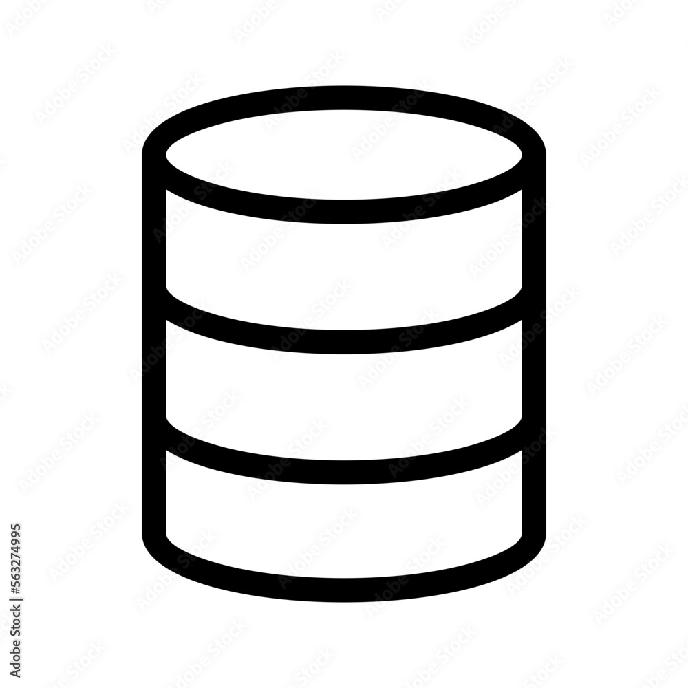 Database Icon Vector Symbol Design Illustration Database Icon Vector Symbol Design Illustration