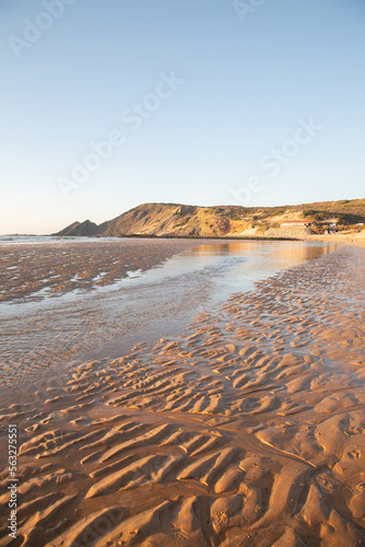 Sand on Amoreira Beach; Algarve; Portugal