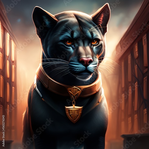 Portrait of a black panter....