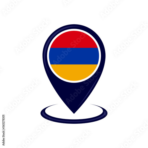 Location icon with Armenia flag isolated. Armenia flag and map pointer icon. vector illustration Free Download Location icon with Armenia flag isolated. Armenia flag and map pointer icon. vector illustration - GFXLoad