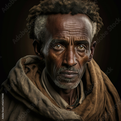 Ethiopian Man Portrait-Working Man Portrait
