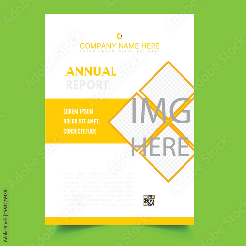 Annual Report Cover Template Free Vector
