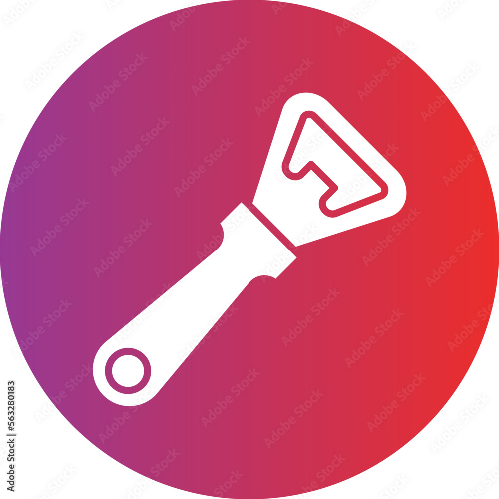 Bottle Opener Icon Style