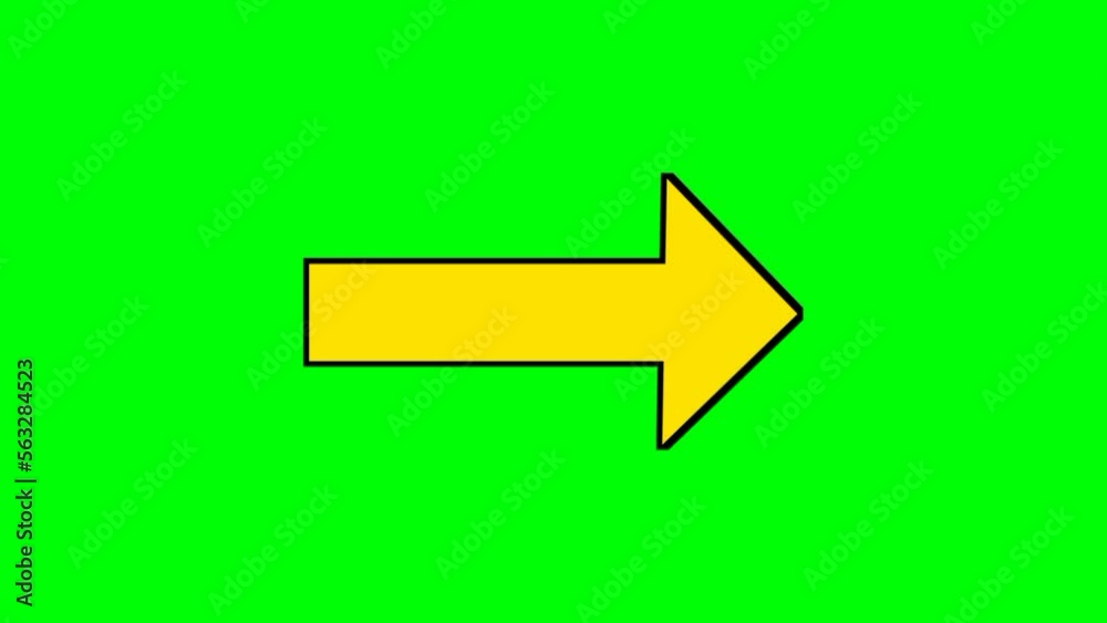 Direction sign Animated right arrow on green screen background with slow blinking effect, Direction banner. Video animation of arrows on green screen, Animation of yellow Arrows. Direction sign Animated right arrow on green screen background with slow blinking effect, Direction banner. Video animation of arrows on green screen, Animation of yellow Arrows.