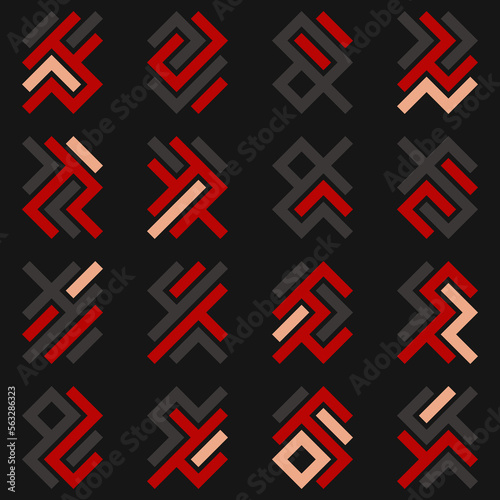 Asemic Glyph writing hieroglyph imitation abstract illustration