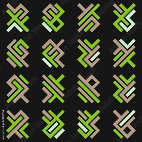 Asemic Glyph writing hieroglyph imitation abstract illustration