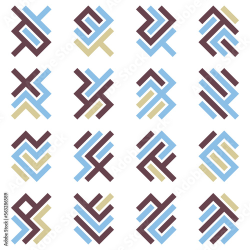Asemic Glyph writing hieroglyph imitation abstract illustration
