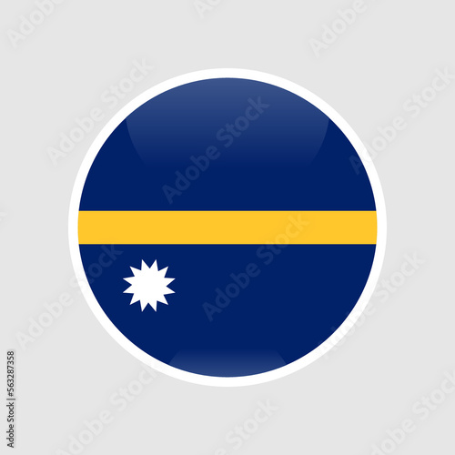 Nauru's flag is a minimalist round shape to commemorate Nauru's Independence Day on January 31