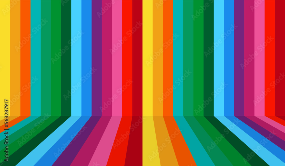 Abstract background with rainbow line Stock Vector