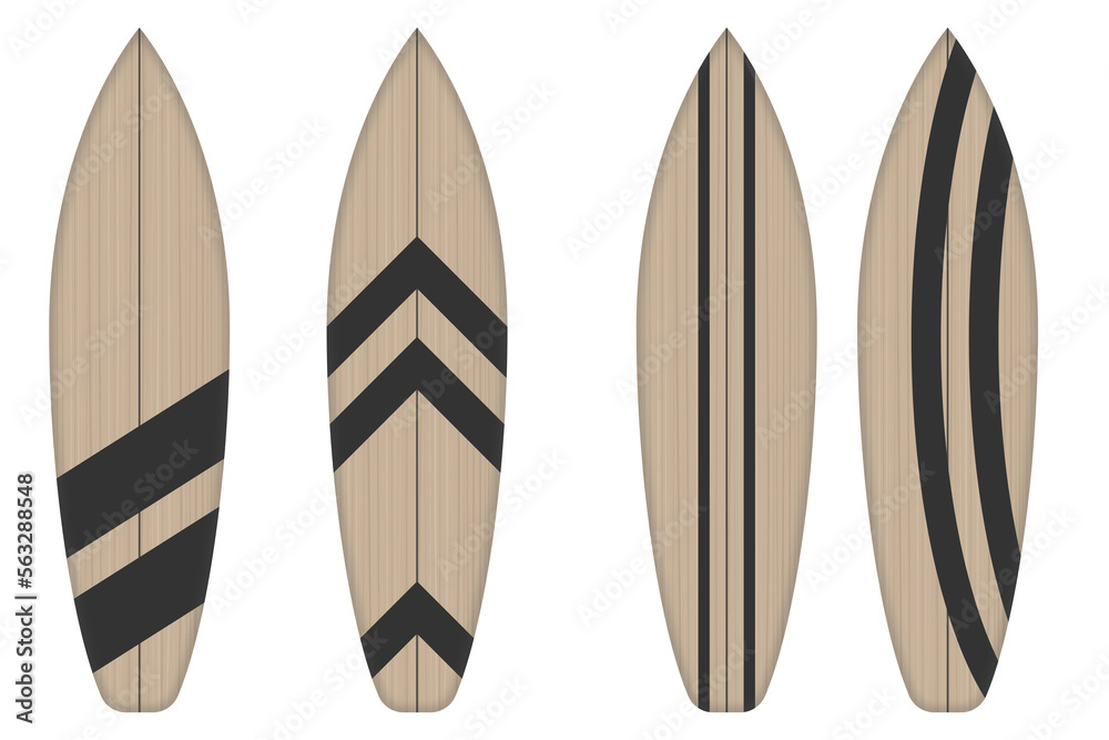 surfboards on the beach set on PNG white transparent background for ...