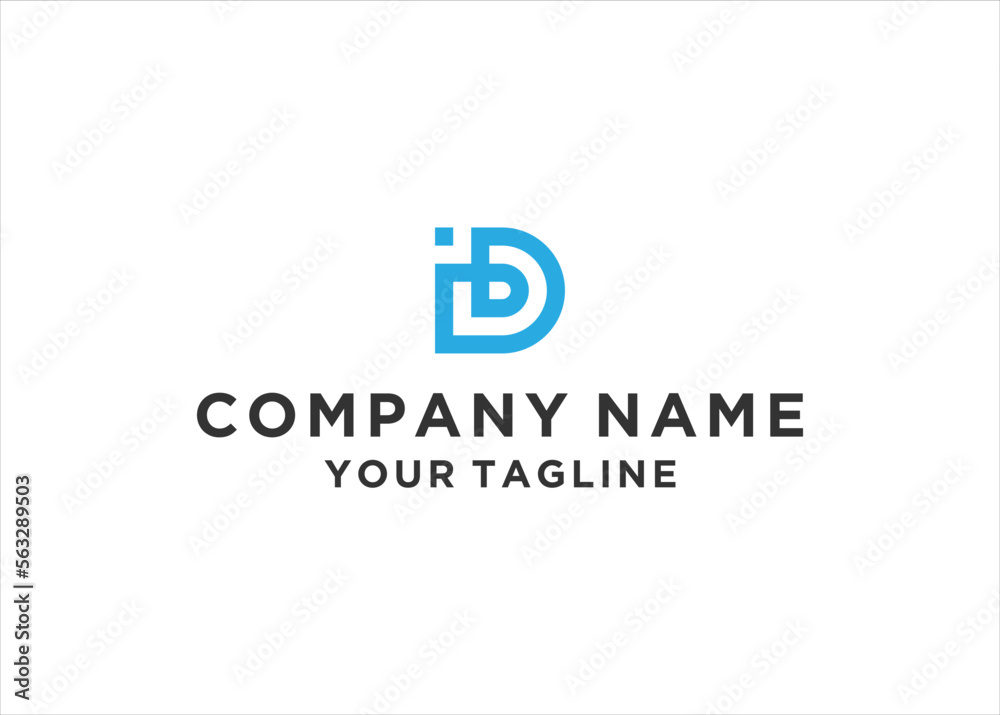 BD letter logo design vector illustration	