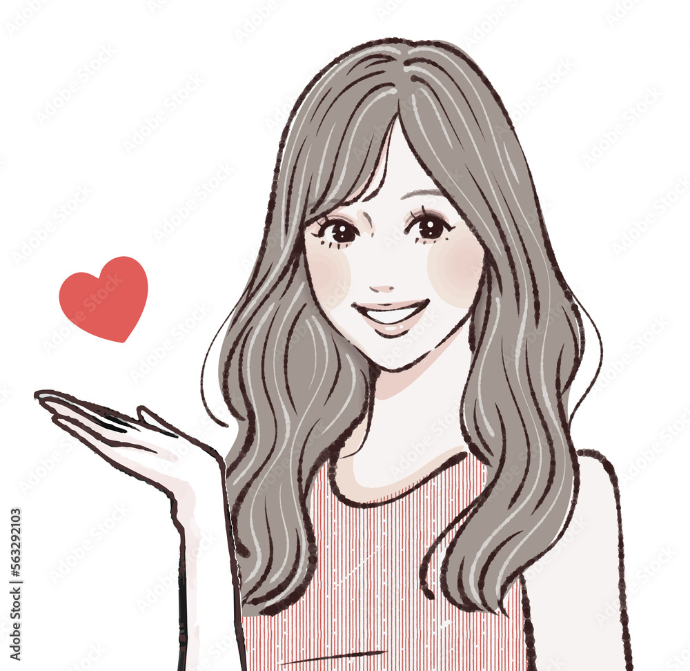 女性のイラスト素材 女性のイラスト素材