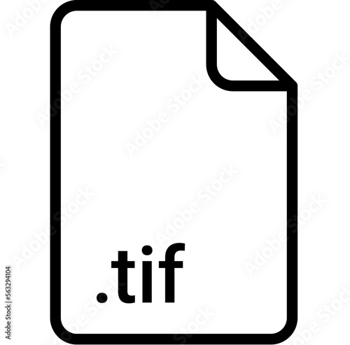 TIF extension file type icon