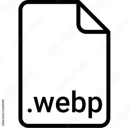 WEBP extension file type icon