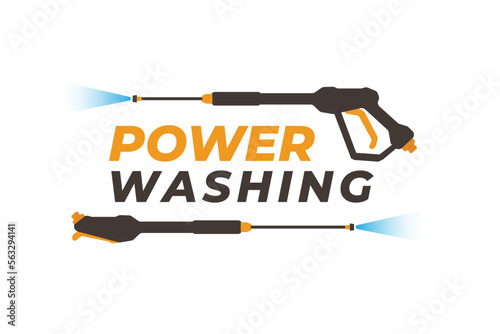 pressure washing logo. pressure washing service logo.