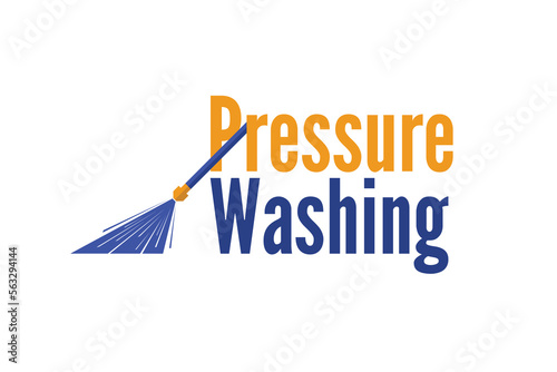 pressure washing logo. pressure washing service logo.